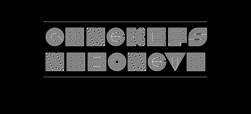 庆科FS霓虹灯英文体